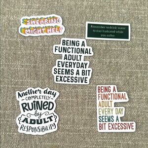 Colorful Motivational Sticker Set